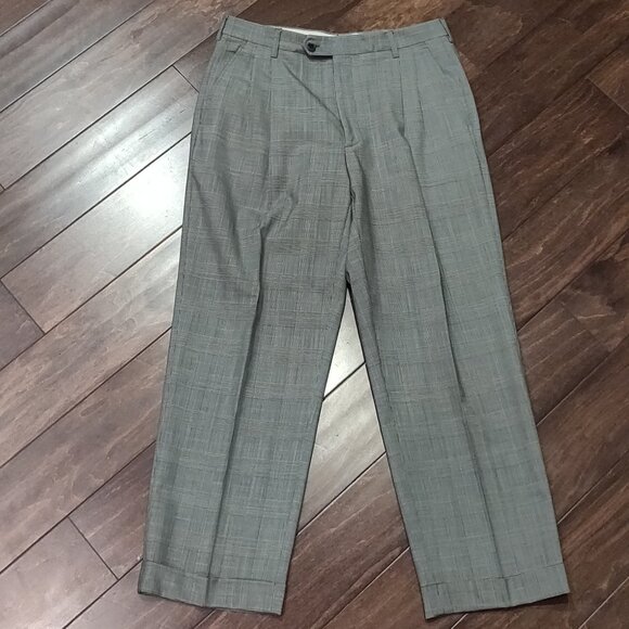 Brooks Brothers Grey Glen Check Plaid Wool 2 Piece Suit Men's 40S - Picture 11 of 13